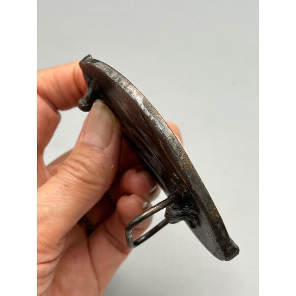 Vtg Belt Buckle Mathews Co. Iron Horse Steam Train 31 Quality Limited Edition - Picture 9 of 16